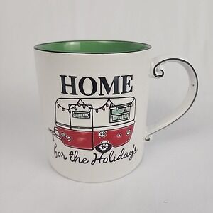 New "Home For The‎ Holidays" Christmas Coffee Mug Camping Life Camper Outdoors